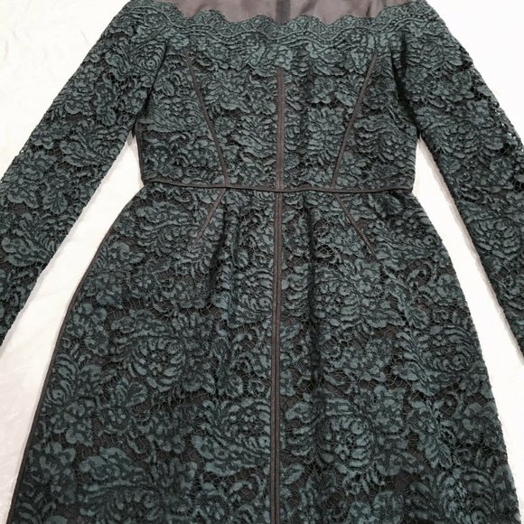 J. Mendel*Green LACE LONG SLEEVE DRESS*U 2 $1895 - Picture 3 of 8